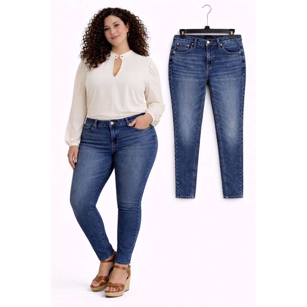 New Lucky Brand Low Rise Lizzie Skinny Jeans Size 18 Gemini Wash Stretch